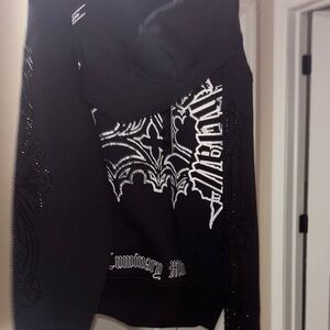 Black Graphic  Hoodie
